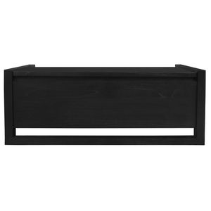 Jasper Blanket Box/Storage Bench (Black)