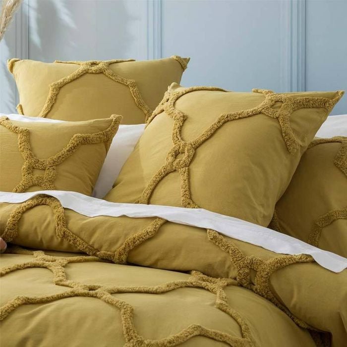 Renee Taylor Moroccan Cotton Chenille Willow European Pillowcase