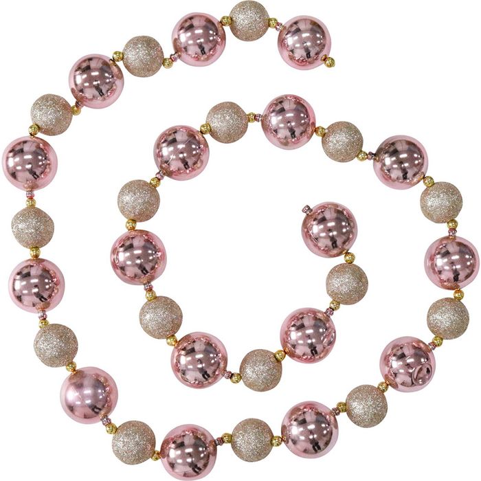 LVD Bauble Garland Pink Champagne Seasonal Decorative Christmas Decoration