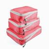 Catzon 3 Set Expandable Compression Packing Cubes for Travel-Red