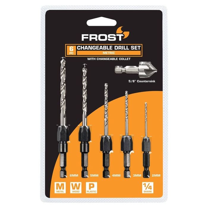 Frost 2-6mm 6 Piece Changeable Drill Set