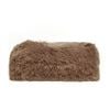 Apartmento Long Pile Faux Fur Mocha Throw Rug 110 x 150cm