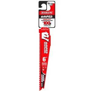 Diablo 6'' AMPED Demo Demon Carbide Reciprocating Saw Blade for General Purpose  