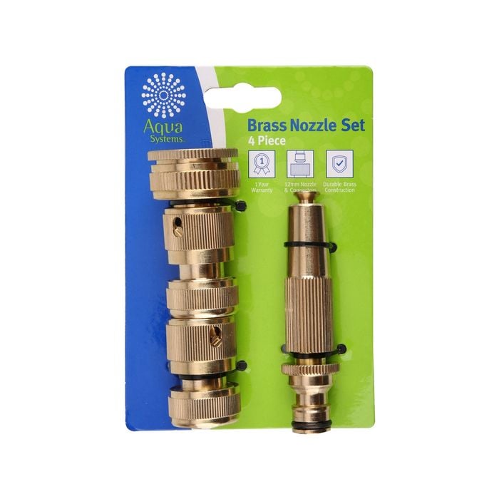 Aqua System Hose Fit Brass Set 4 Piece