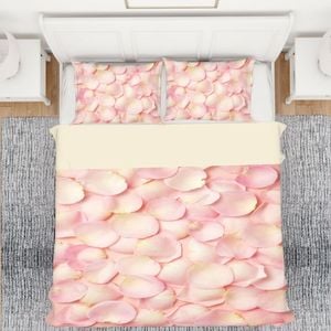 3D Pink Petals 257 Bed Pillowcases Quilt Queen Size