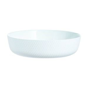 Luminarc Smart Wavy Round Baking Dish 26x7cm Bakeware Opal Glass White