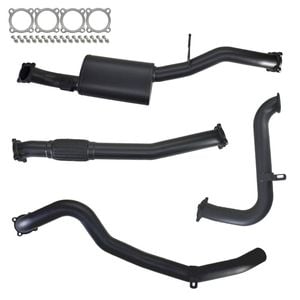 Ignite Exhausts Turbo Back For Nissan Gu Patrol 3l Coil Spring Ute 3" No Cat With Muffler 409 Stainless Steel