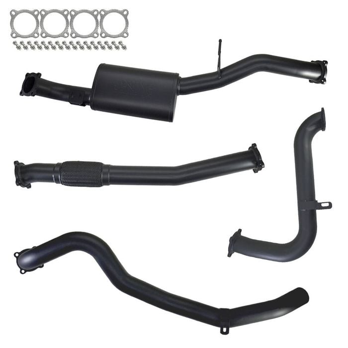Ignite Exhausts Turbo Back For Nissan Gu Patrol 3l Coil Spring Ute 3" No Cat With Muffler 409 Stainless Steel