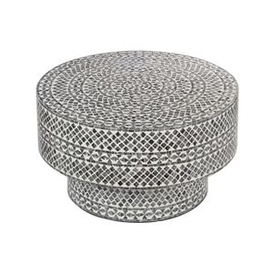Clover Mother Of Pearl Coffee Table Black