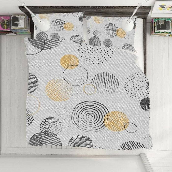 3D Black Circle 159 Bed Pillowcases Quilt King Single Size