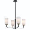 Telbix Black Matt/Opal Sebring 4 Light Pendant