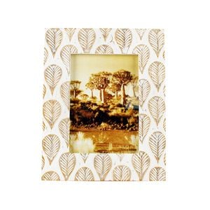 Maine & Crawford Calba 26x21cm MDF Photo Frame - White Wash