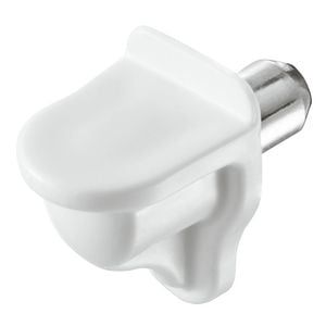 Hafele White Plastic Shelf Support - 24 Pack