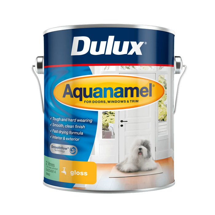 Dulux 2L Gloss Deep Aquanamel Enamel Paint