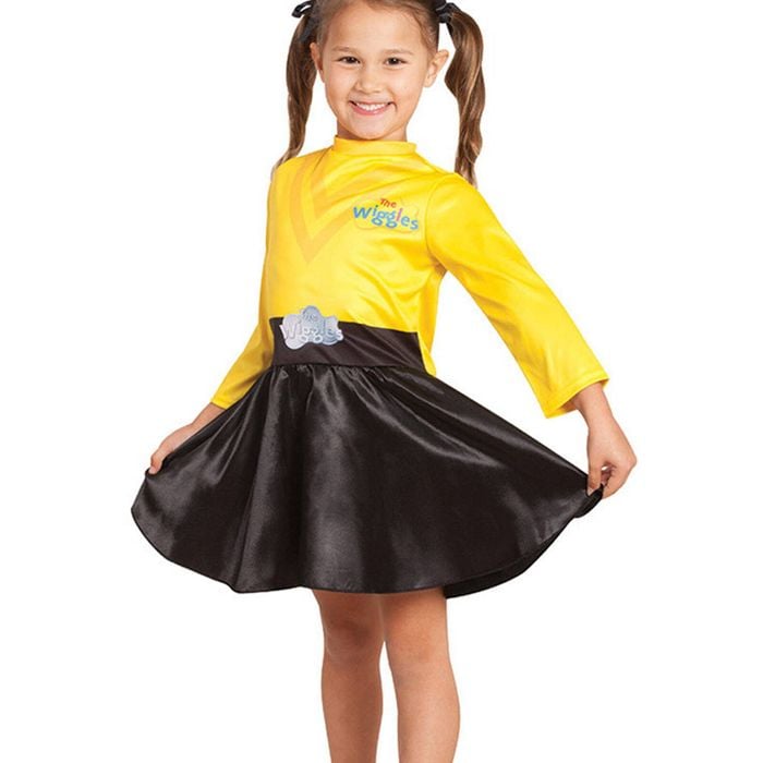 Classic Girls Yellow Wiggle Costume Dress - 3-5