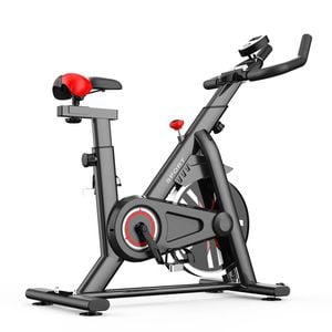 Fitness Master Exercise Spin Bike 8kg Flywheel Commercial Home Gym Black Lcd Monitor