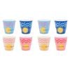 2x 4pc Porto Sole Outdoor Entertaining Tumblers 250ml Blush, Sea, Indigo, Pink