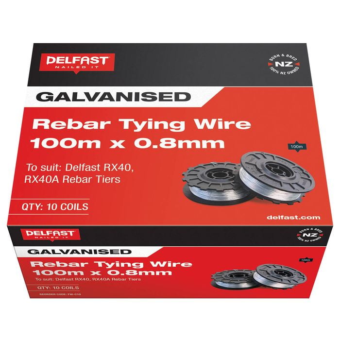 Delfast 100m x 08.mm Tying Wire - Carton 10