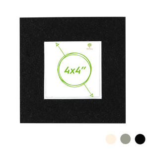 Picture Photo Mount - To Fit Frame Size 4 X 4" For Image Size 2 X 2"