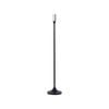 Ssh Collection Jupiter 80cm Tall Single Candle Holder - Matte Black With Silver Top