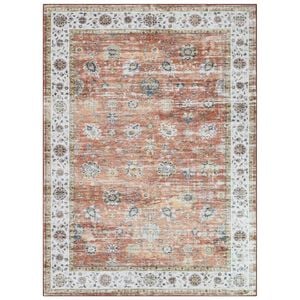 Loom & Lace Atlas Auburn Clay 180x270cm Rust Traditional Rug