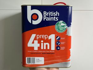 A tin of British paints 4 in 1 prep