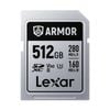 LEXAR PROFESSIONAL ARMOR SILVER PRO SDXC UHS-II CARD - 512GB