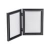 Nicola Spring Double 2 Photo Freestanding Hinged Folding Multi Picture Photo Frame - for 5x7" (13x18cm) Photos