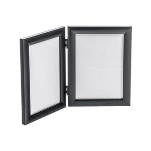 Nicola Spring Double 2 Photo Freestanding Hinged Folding Multi Picture Photo Frame - for 5x7" (13x18cm) Photos