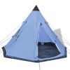 vidaXL 4-person Pop-up Tent Blue Outdoor Camping Sun Shade Hiking Shelter