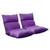SOGA 2X Lounge Recliner Sofa Bed Chair Purple