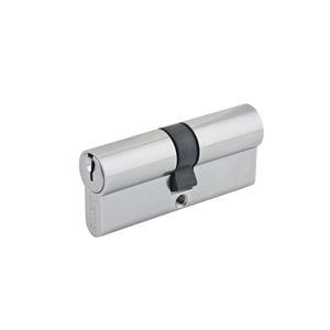Lane 70mm Satin Stainless Steel Platinum Double Euro Cylinder Lock