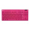 Logitech Pro X Tkl Lightspeed Gaming Keyboard - Magenta [920-012426]