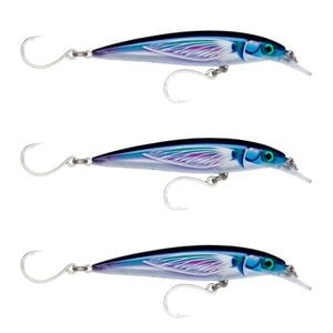 3x Rapala 12cm Saltwater X Rap Long Cast Sink Minnow Fish Lures -Flying Fish UV