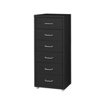 Levede 8 Drawers Cabinet Black