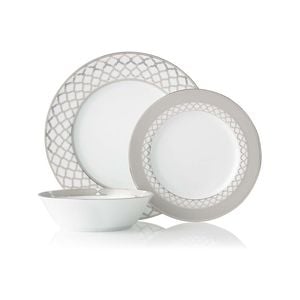Eternal Palace 12 Piece Dinner Set Platinum Noritake
