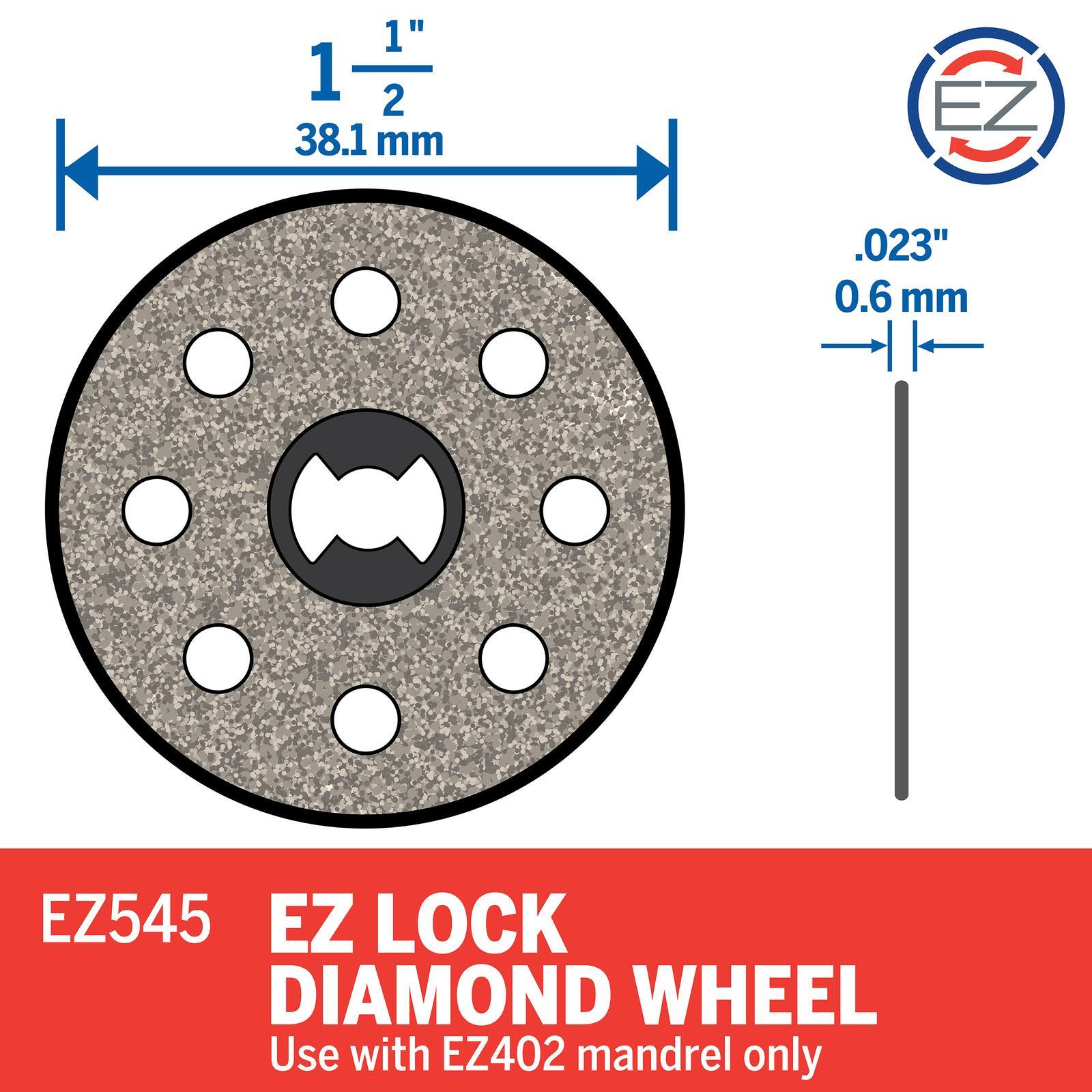 Dremel 38mm EZ Lock Diamond Point Cutting Wheel Bunnings Australia