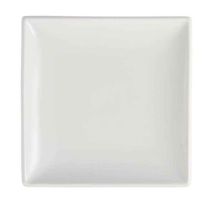 Olympia Whiteware Square Plates Porcelain White 140mm 12 Pack