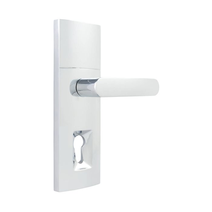 Gainsborough 60mm Bright Chrome Trilock Dummy Trim Entrance Lever Set
