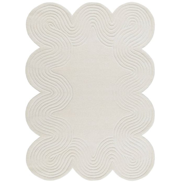 Handmade Novelty Wool Rug-6429-Ivory-160x230cm