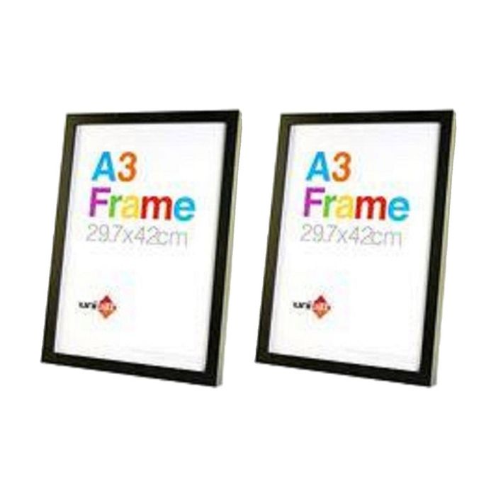2x Unigift A3 Size Black Poster Picture Frame 29.7x42cm