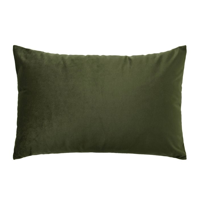 Astin Sinclair Olive Velvet Breakfast Cushion