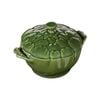 Staub Cocotte 0.5L Ceramic Artichoke Serving Bowl w/ Cover - Green