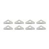 Valve Cover Mini Hold Down Tabs Chrome, Set of 8, Holden Chev Ford