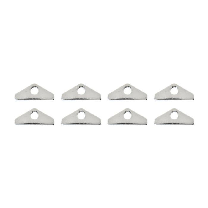 Valve Cover Mini Hold Down Tabs Chrome, Set of 8, Holden Chev Ford