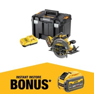 DeWALT 54V FlexVolt XR Li-Ion Cordless Brushless 184mm 7" Circular Saw 9.0Ah Kit DCS578X1-XE