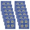 12x 20pc Porto Sole Woodpulp Paper Napkins Serviettes Pack 33x33cm Blue