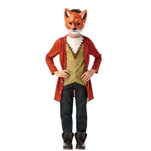 Mr Fox Deluxe Costume for Kids, Book Week Animal Outfit with Mask, 6-8-YRS