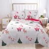 Dreamfields King SANTA SNOW CHRISTMAS Design Quilt Cover Set