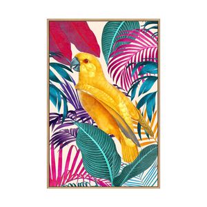 Artey | Ecstatic Jungle II - Framed Canvas - Natural Frame - 40 x 60cm